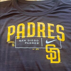 Nike Gray Tee with Yellow Padres Logo